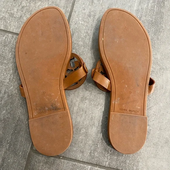 Tory Burch Brown Miller Soft Sandals - Picture 6 of 7